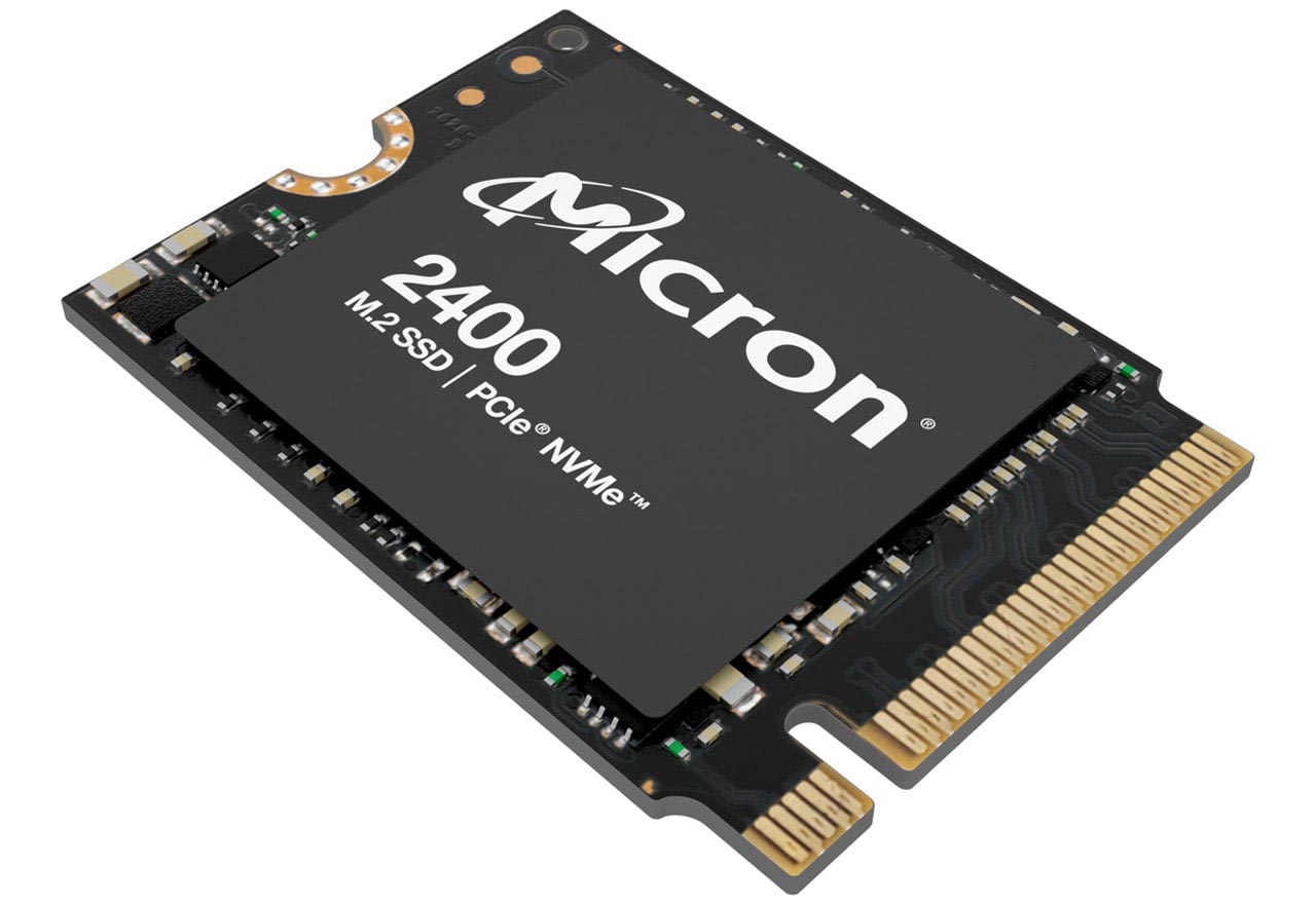 Micron 、M.2 2230フォームファクターに対応した小型M.2 NVMe SSD