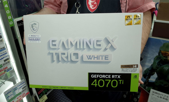 uGeForce RTX 4070 Ti GAMING X TRIO WHITE 12GṽpbP[W