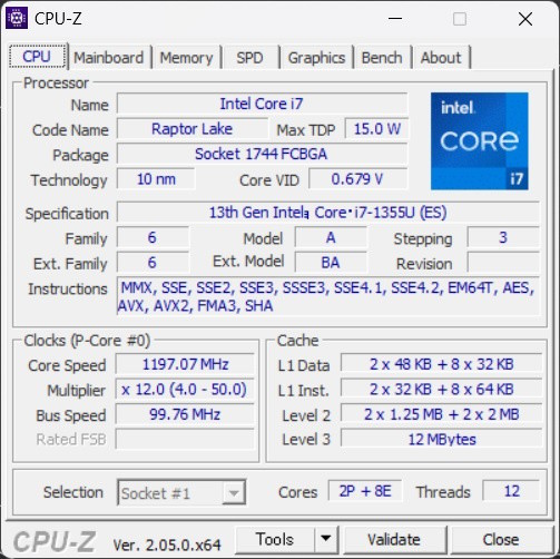 Core i7-1355U