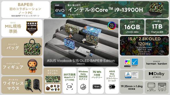 Vivobook S 15 OLED BAPE Edition K5504VA̓