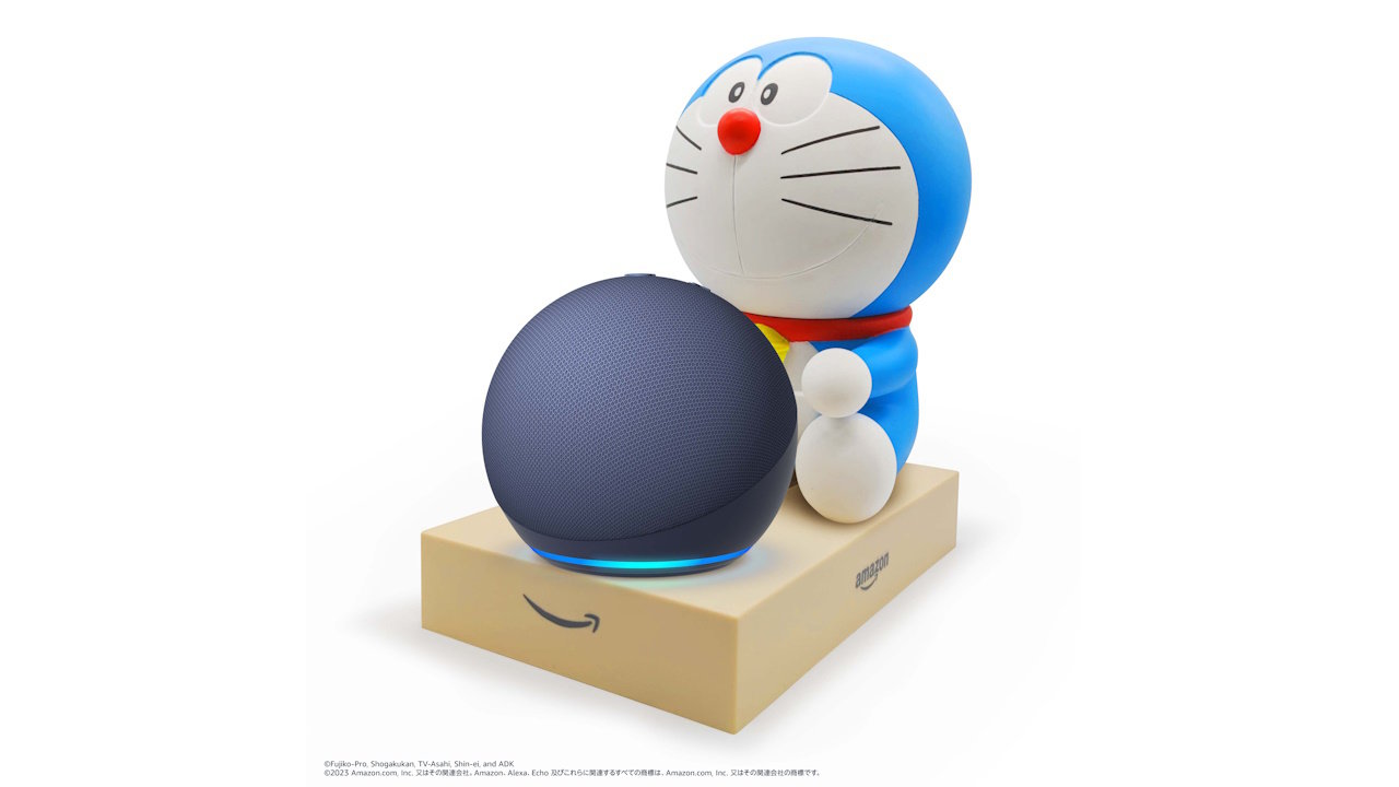 AmazonがEcho Dot／Pop用「ドラえもんスタンド」を日本限定発売 Alexa