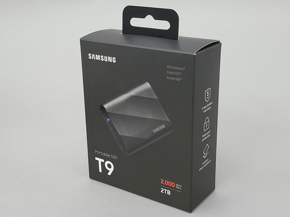 Samsung Portable SSD T9̃pbP[W