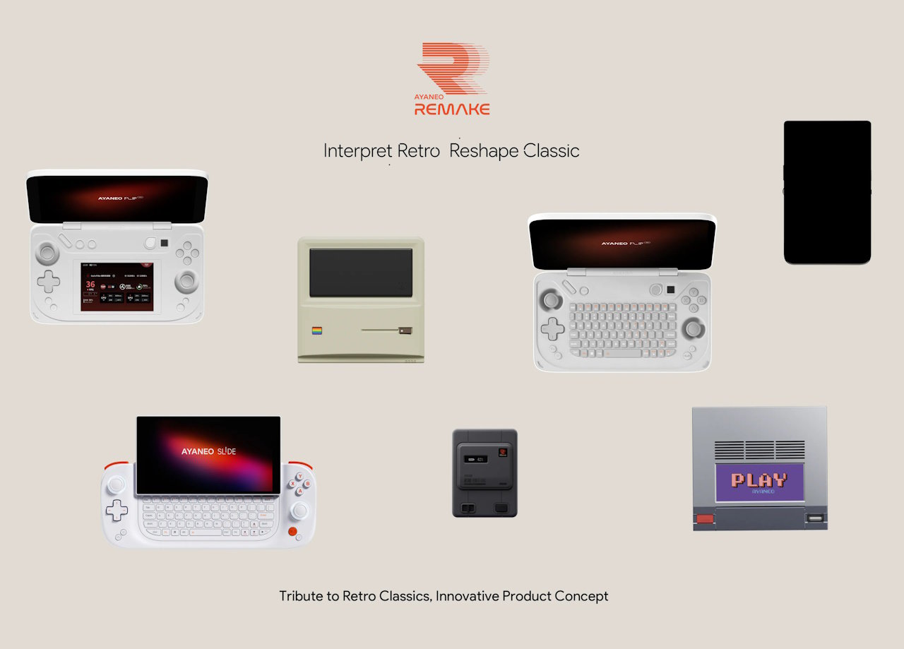 AYANEOが「リメイク」をテーマにした小型PCや周辺機器を展開 2画面ポータブルや「Macintosh  Classic」「NES」をモチーフにしたデスクトップPCなど（1/2 ページ） - ITmedia PC USER