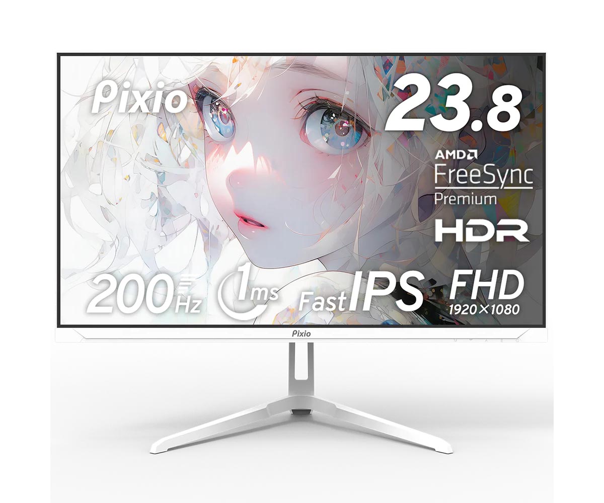 Pixio、200Hz駆動をサポートした23.8型フルHDゲーミング液晶