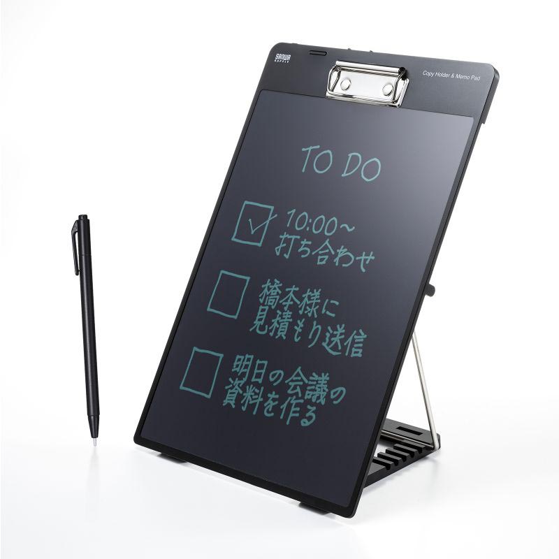 サンワ、クリップ付きスタンドとしても利用できる電子メモパッド - ITmedia PC USER