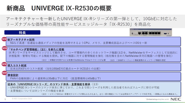 UNIVERGE IX-R2530̓