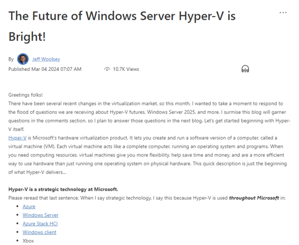 Windows Server 2025Hype-Vɓڂ@\𖾂炩ɂ