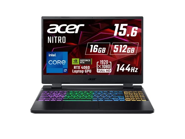 uAcer Nitro5 Q[~Om[g Core i7 RTX 4060 tHD 144Hz AN515-58P-N76Y46/4v