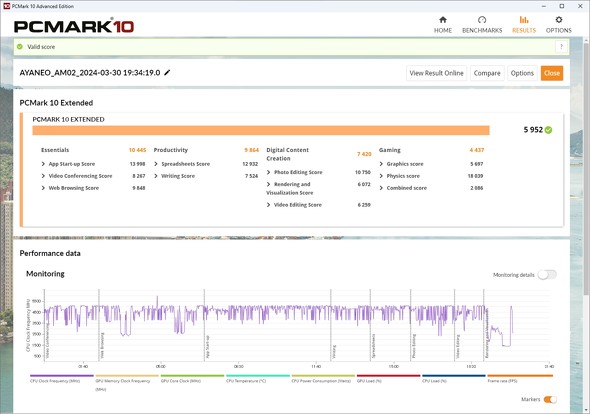 uPCMark 10 Extendedv