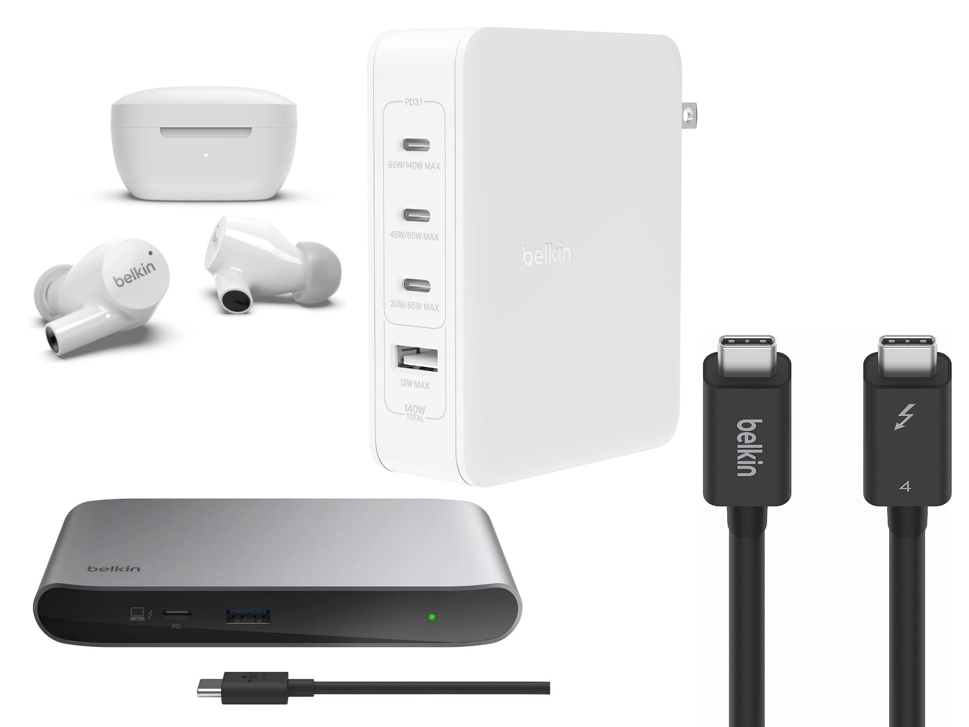 Belkin 8 in 1 USB-C ドッキングステーション デュアルディスプレイ