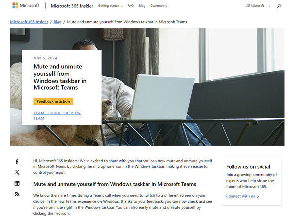 Windows^XNo[̃}CNACRTeams̃~[g^~[g\ɂȂ