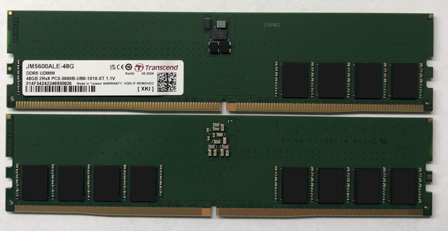 トランセンド、デスクトップ向けDDR5メモリに48GBモデルを追加（要約