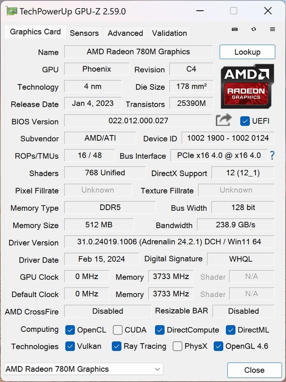 GEEKOM A8 NUC Ryzen 9 8945HS 0.47L ^ fXNgbvPC Wi-Fi 6 ̂ЂTCY