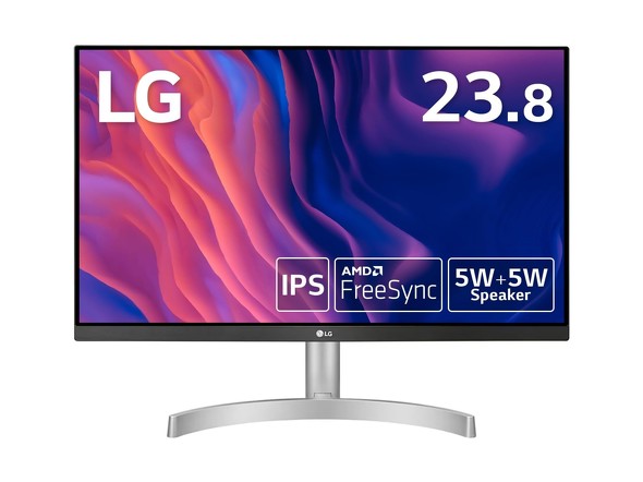 「LG フレームレス モニター ディスプレイ 24ML600S-W」