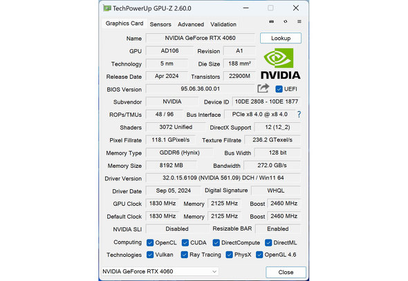 e 6L MEGAMINI G1 ^Q[~OfXNgbvPC  13Core GeForce RTX 4060 