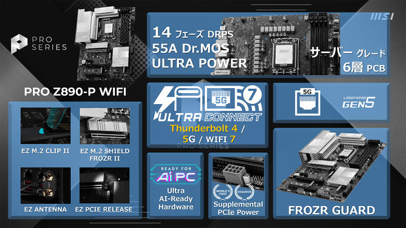 GGXACRs[^[Wp MSI  Intel Z890`bvZbg Core Ultra 200V
