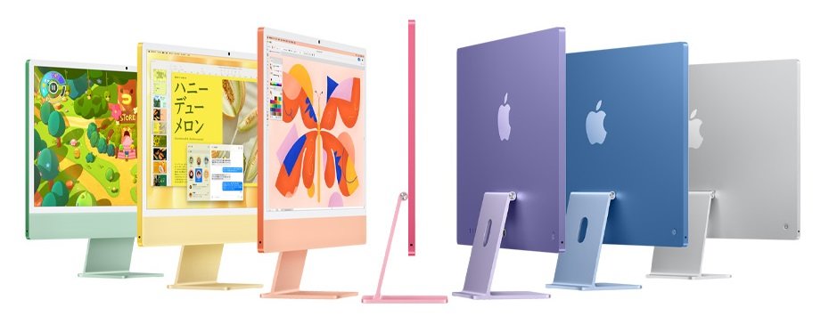 Apple、M4チップの新型「iMac」を発表 付属品は脱Lightning、色は淡い