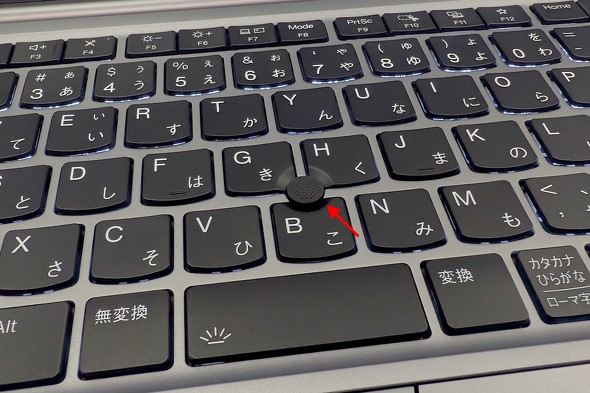 スティック型ポインティングデバイス