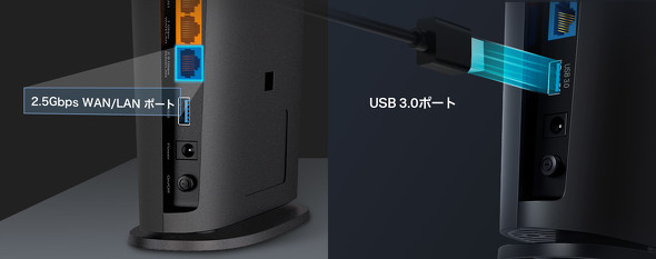 2.5GbpsWAN^LAN|[gUSB 3.0|[g𓋍ڂ