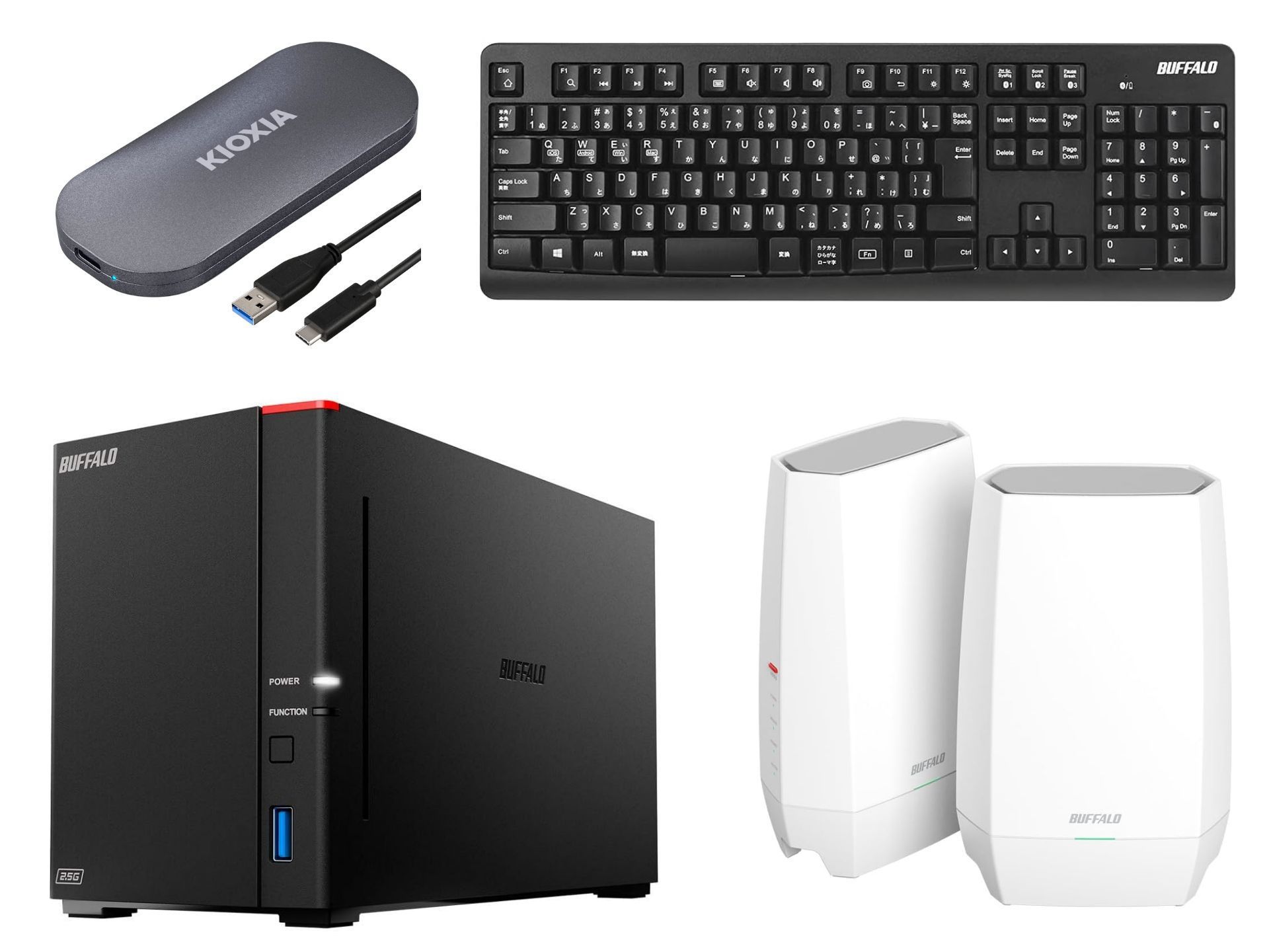 BUFFALO NAS LinkStation 8TB(4TB×2）LS720D0802