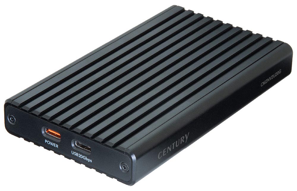 センチュリー、M.2 NVMe SSDを最大2基装着できるUSB外付けケース