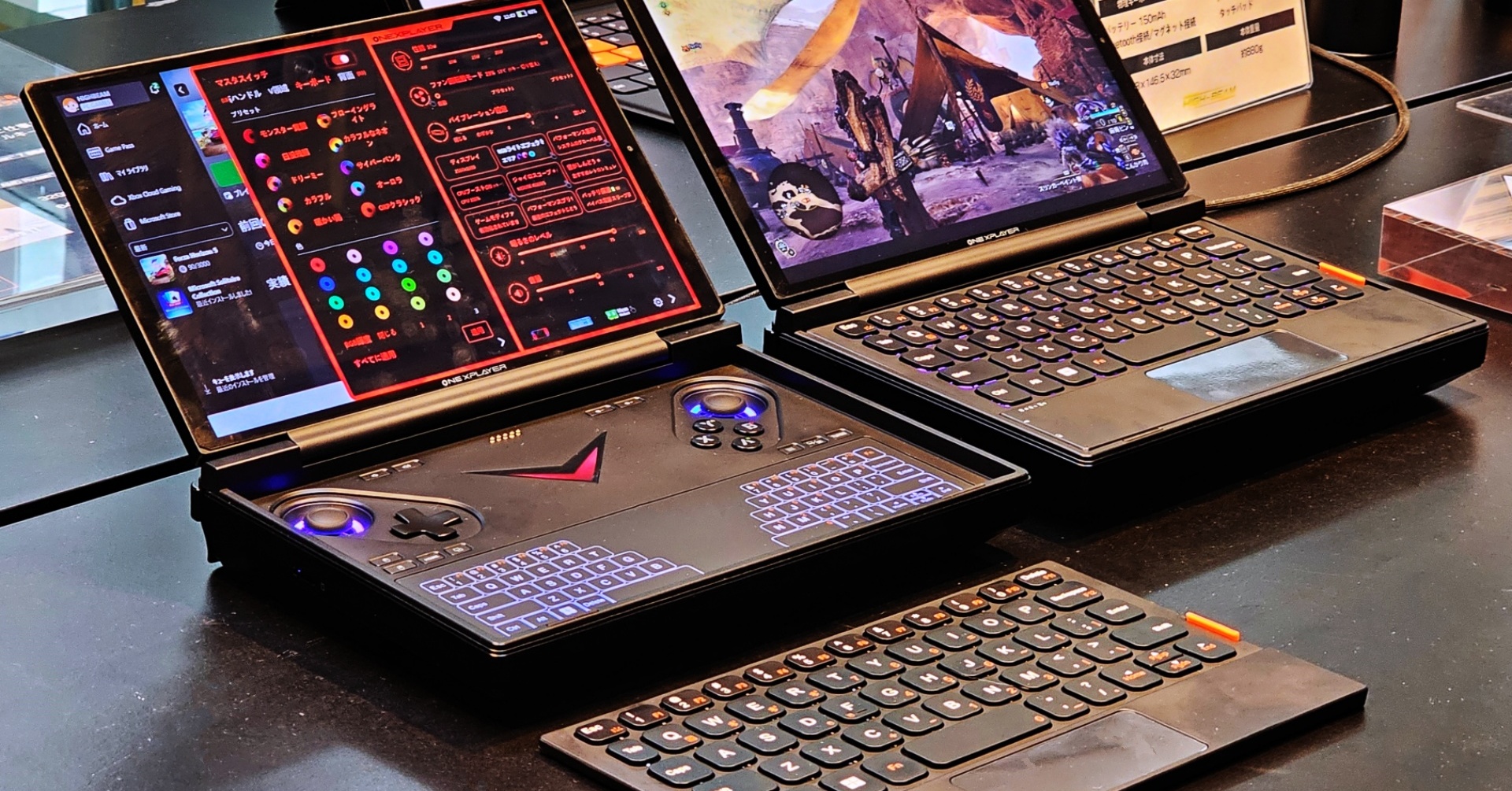 着脱式デュアルキーボード搭載、“変態”する8.8型ノートPC「ONEXPLAYER