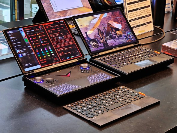 着脱式デュアルキーボード搭載、“変態”する8.8型ノートPC