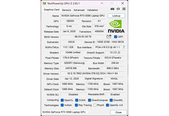 ASUS JAPAN ROG Strix SCAR 18 G835 Core Ultra 9 275HX NVIDIA GeForce RTX 5090 Laptop GPU