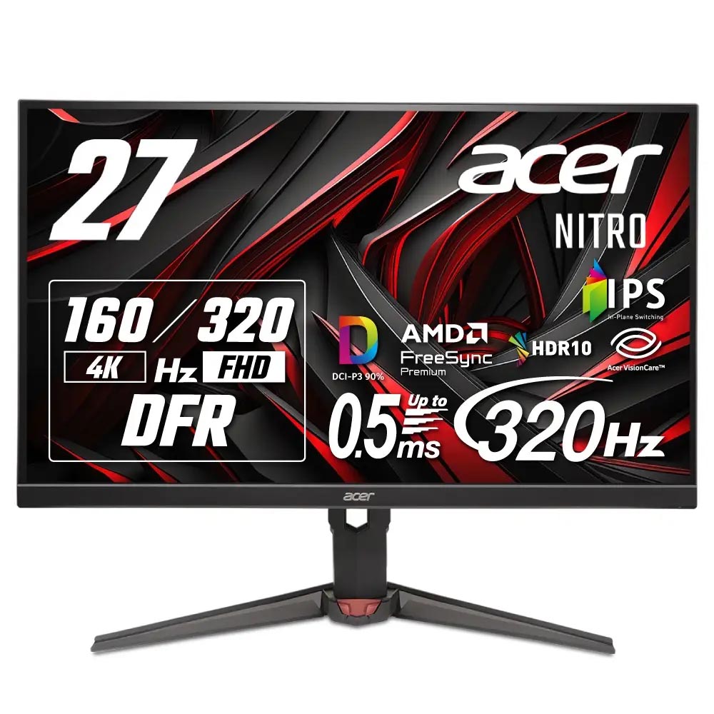 エイサー、フルHD／320Hz駆動にも切り替え可能な27型4Kゲーミング液晶