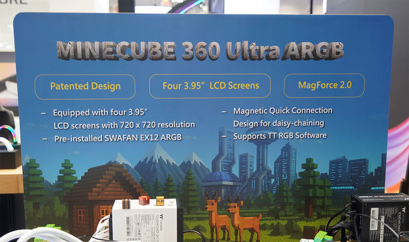 MINECUBE 360 Ultra ARGB Thermaltake T[}eCN [VO ȈՐ L^fBXvC