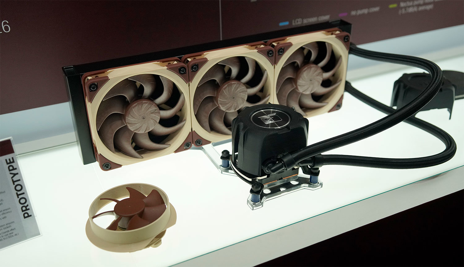 Noctua初の簡易水冷クーラーシステムやポンプレスクーラーにファン内蔵