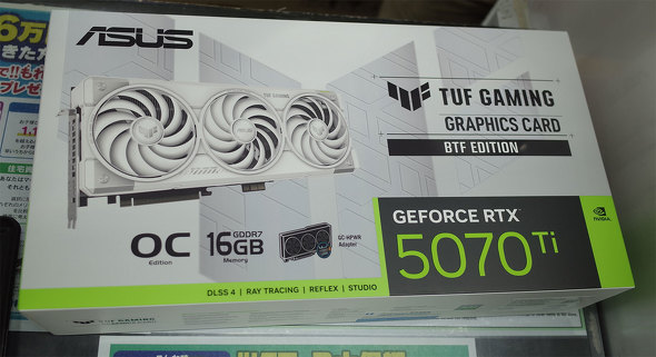 TSUKUMO eX.ɓׂuTUF Gaming GeForce RTX 5070 Ti 16GB GDDR7 BTF White OC Editionv