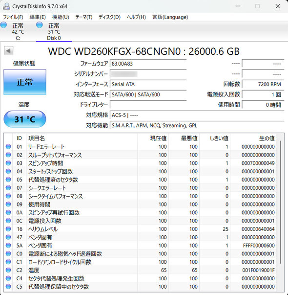 Western Digital EGX^fW^ HDD n[hfBXN e 26TB WD Red Pro
