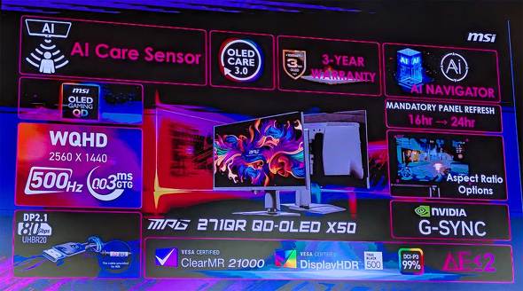 GGXACRs[^[Wp MSI ʎqhbgL@EL QD-OLED Samsung Display