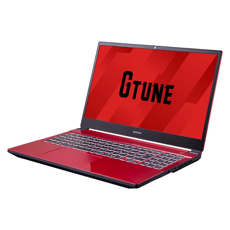 G TUNE、15.6型ゲーミングノート「G TUNE P5」に新色“レッド”モデルを