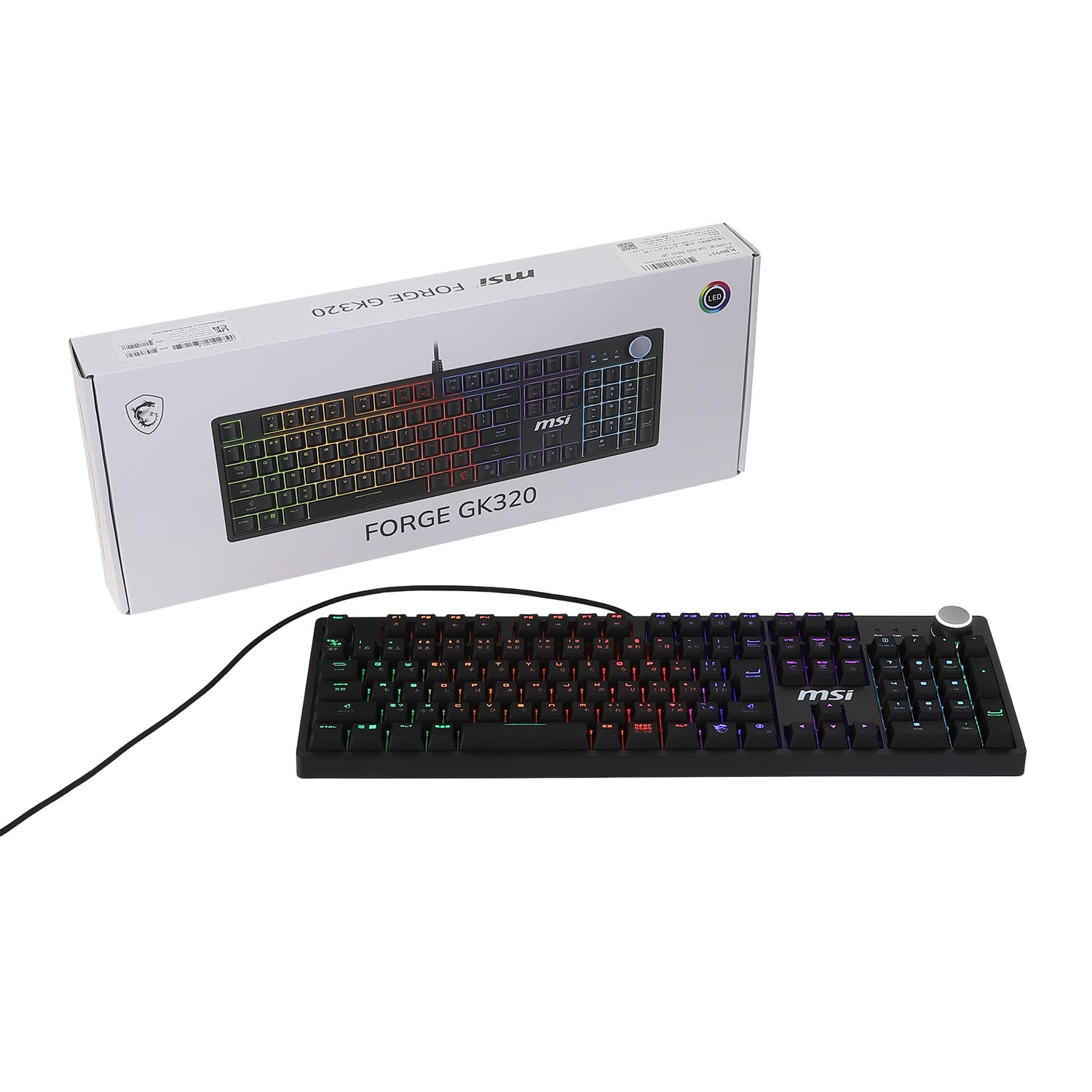 MSI、実売5000円台の発光対応メカニカルゲーミングキーボード（要約