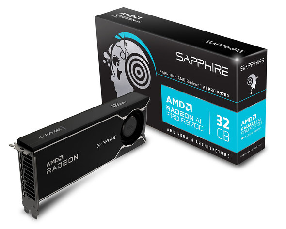 SapphireuAMD Radeon AI PRO R9700 32GB GDDR6 LITEv̐i摜