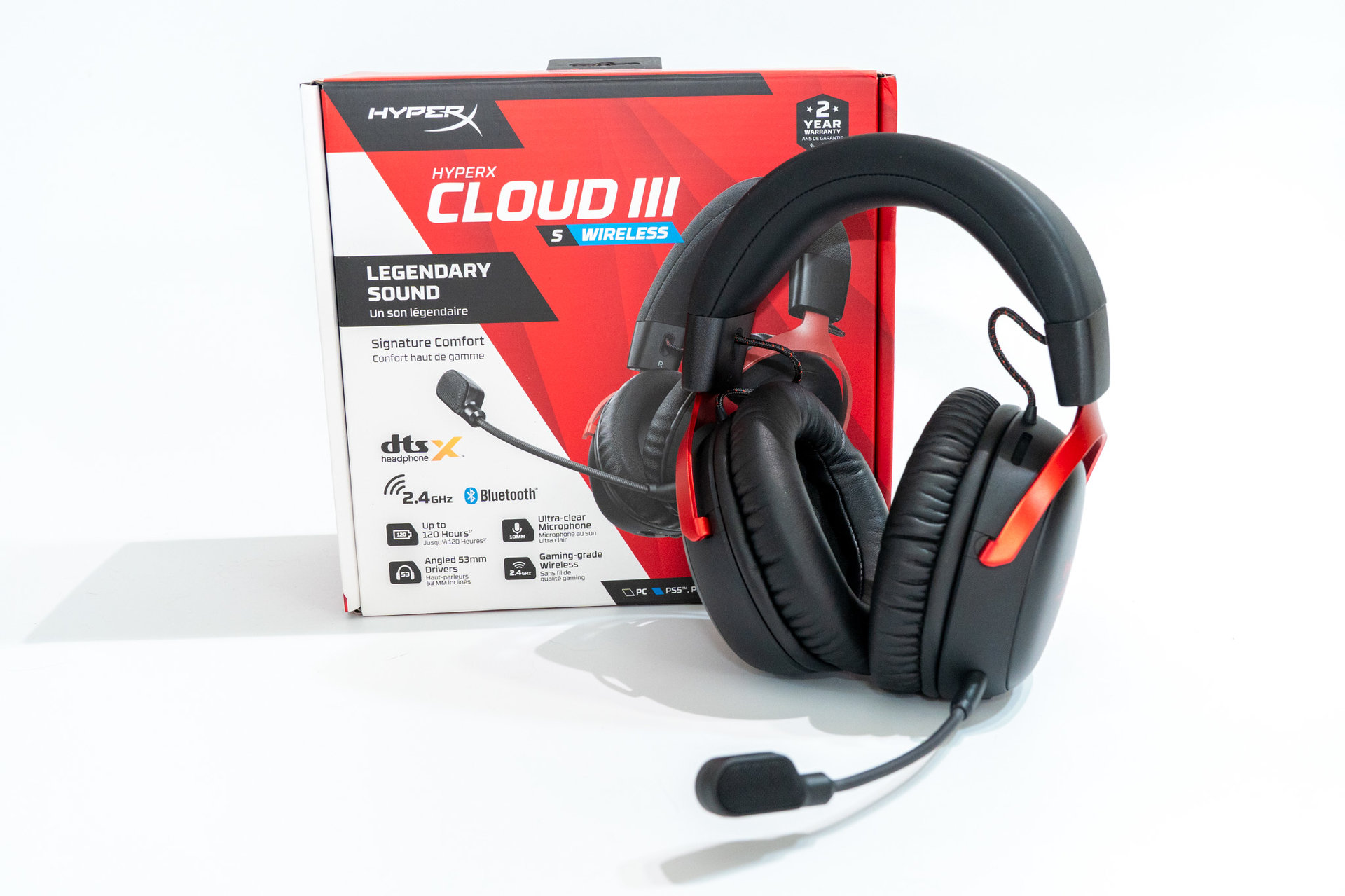 Bluetooth対応ゲーミングヘッドセット「HyperX Cloud III S Wireless