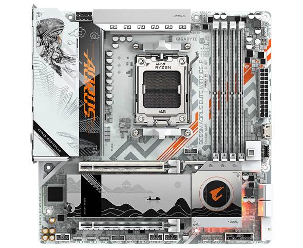 「B850M AORUS ELITE WIFI7 ICE-P」の製品画像