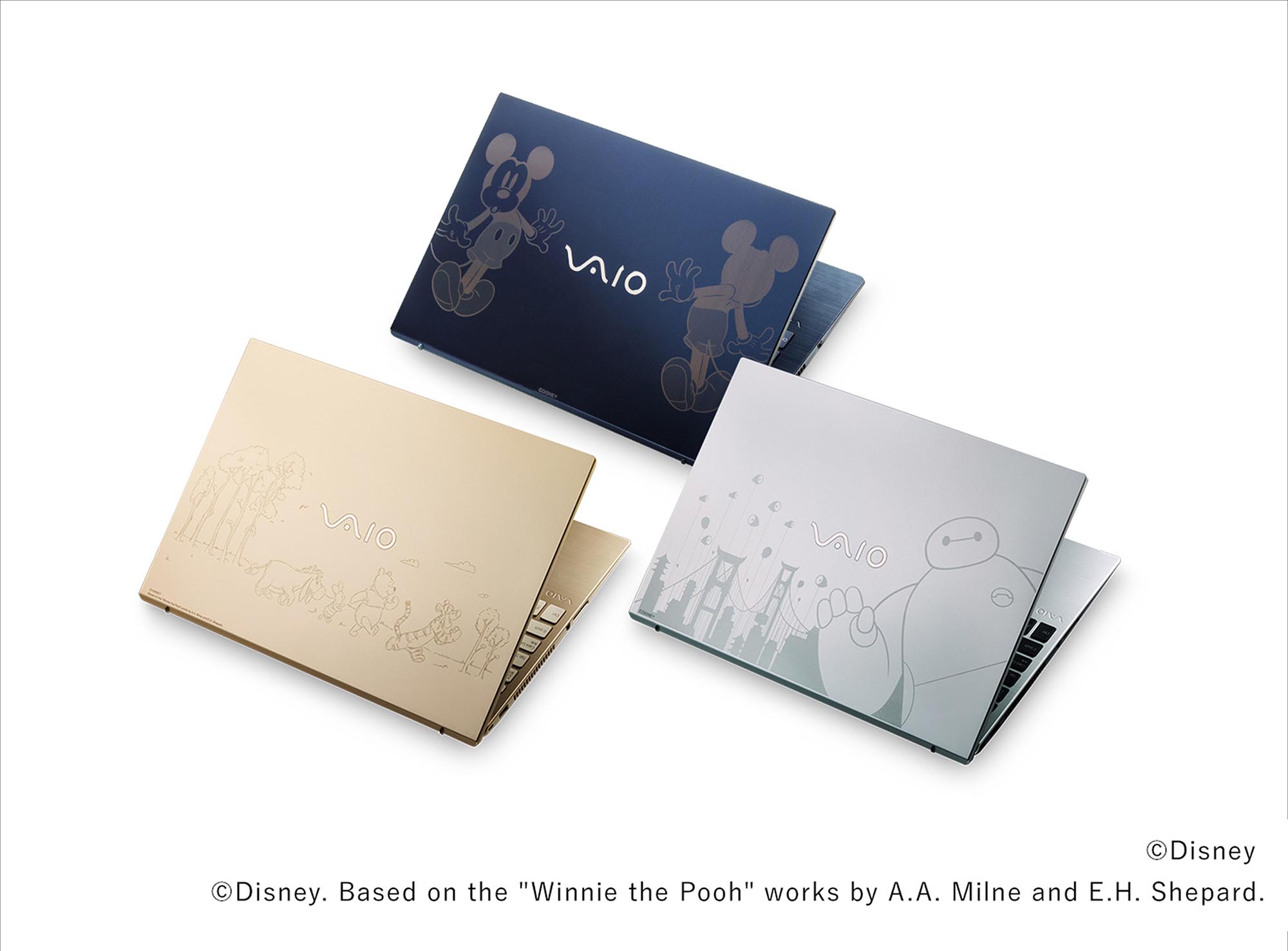 ディズニーコラボデザイン天板を採用した「VAIO F16／F14」がVAIO