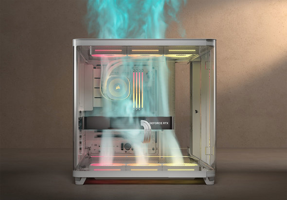 底面のエアフローは上部に流れる