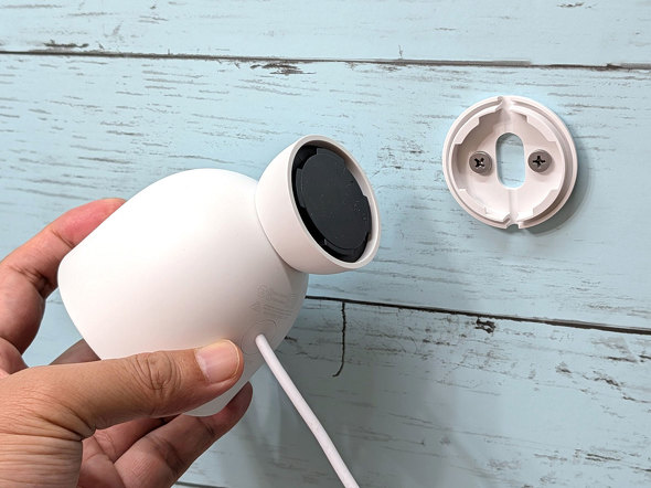 Google Nest Cam Outdoor 第2世代 屋外 ネットワークカメラ 電源 有線 壁面