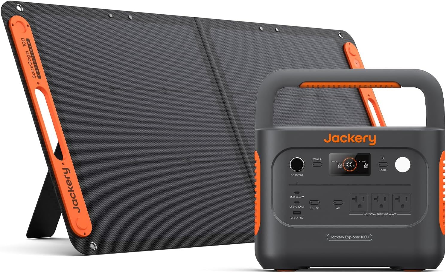 100Wソーラーと大容量ポータブル電源のセット「Jackery Solar