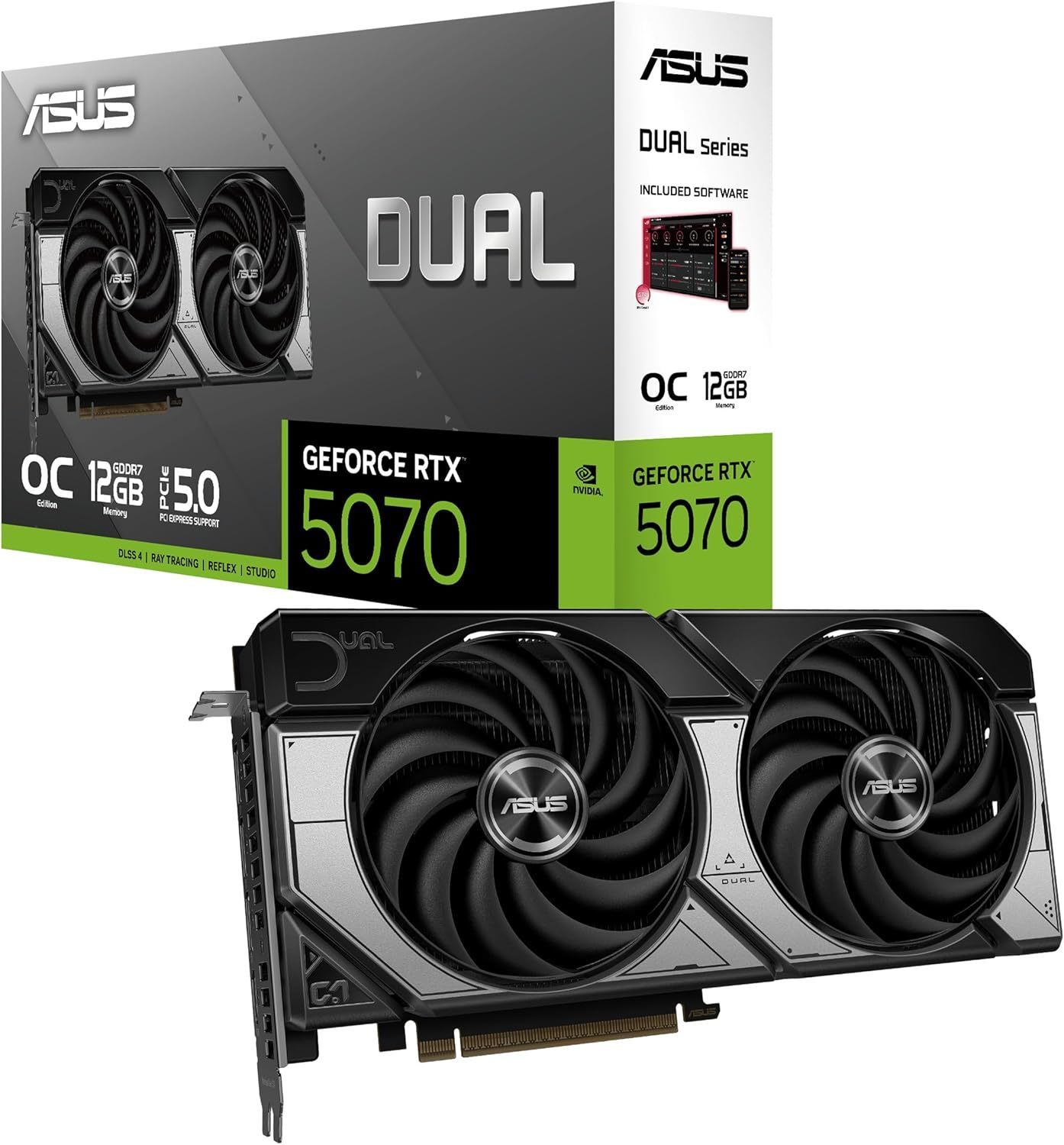 ASUS Dual GeForce RTX 5070」がタイムセールで8万1627円に - ITmedia