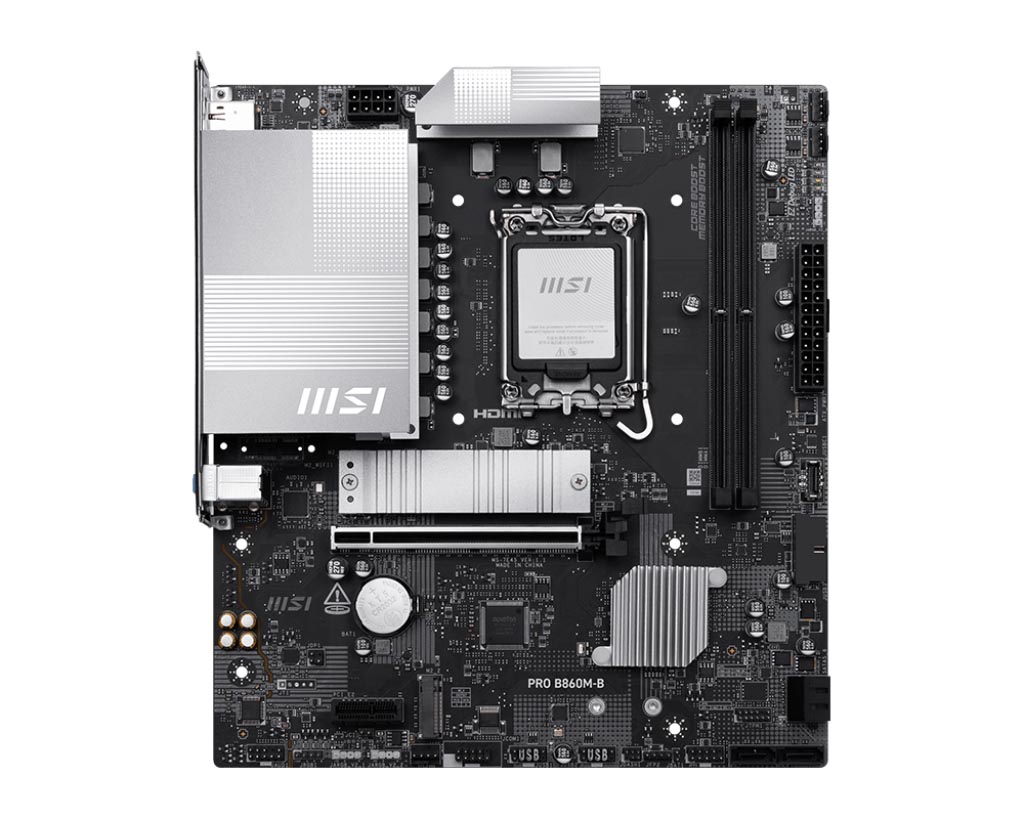 MSI、B860チップセットを採用したエントリーmicroATXマザーボード