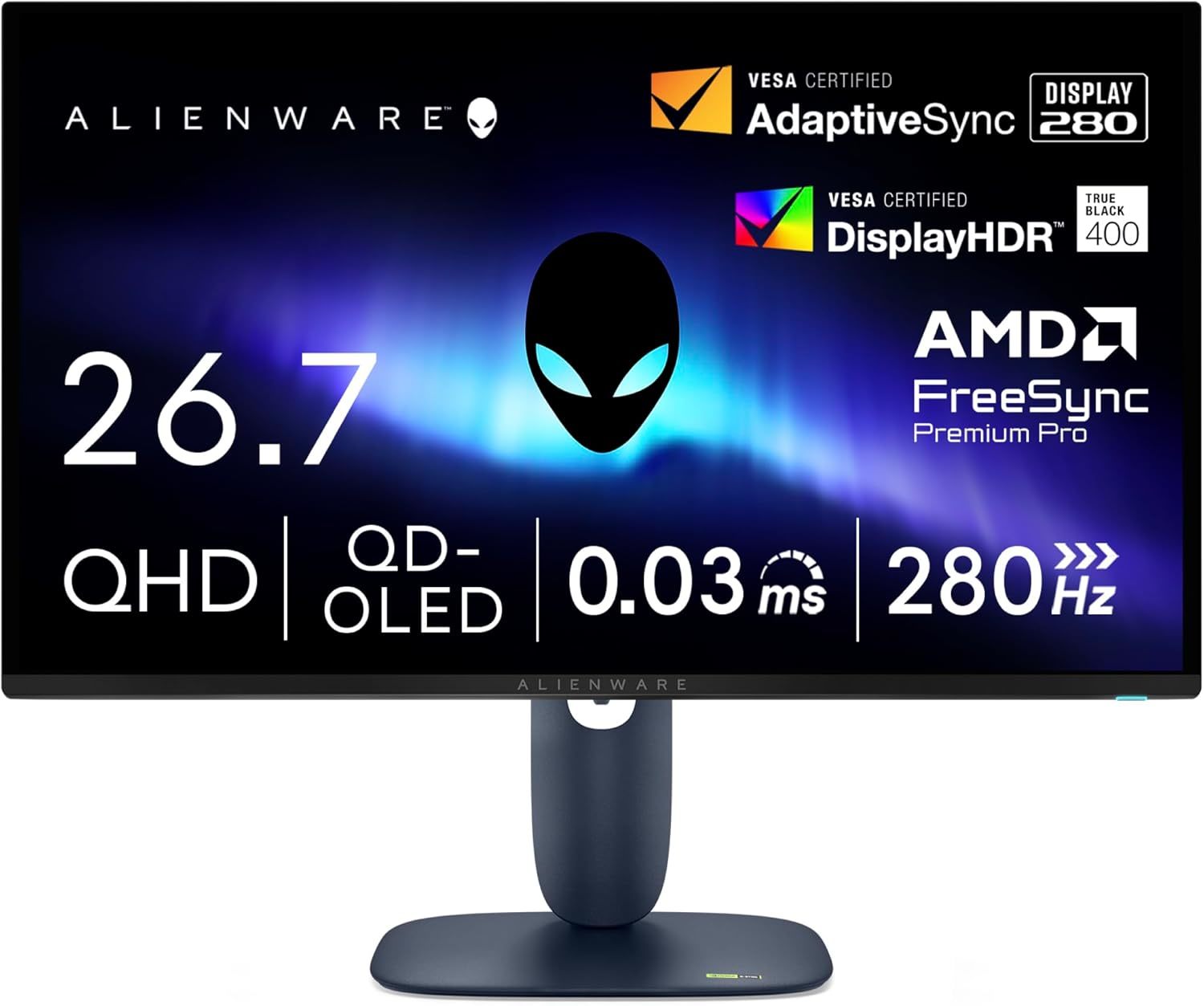 Dell AW2725Q 26.7インチ有機EL Alienware Dell Alienware AW2725DF OLED Gaming Monitor - 26.7-inch Quantom