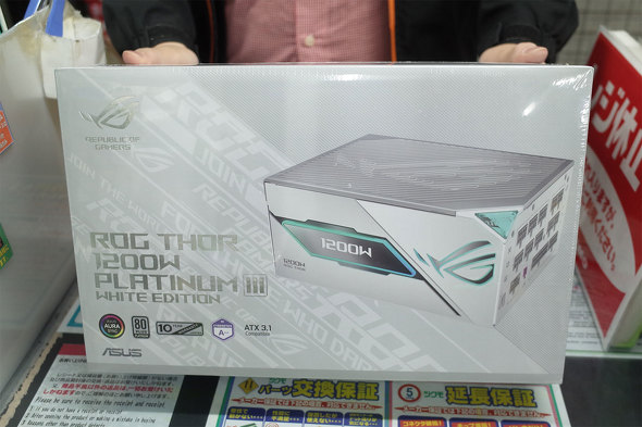TSUKUMO eX.�ɓ��ׂ����uROG THOR 1200W Platinum III White Edition�v