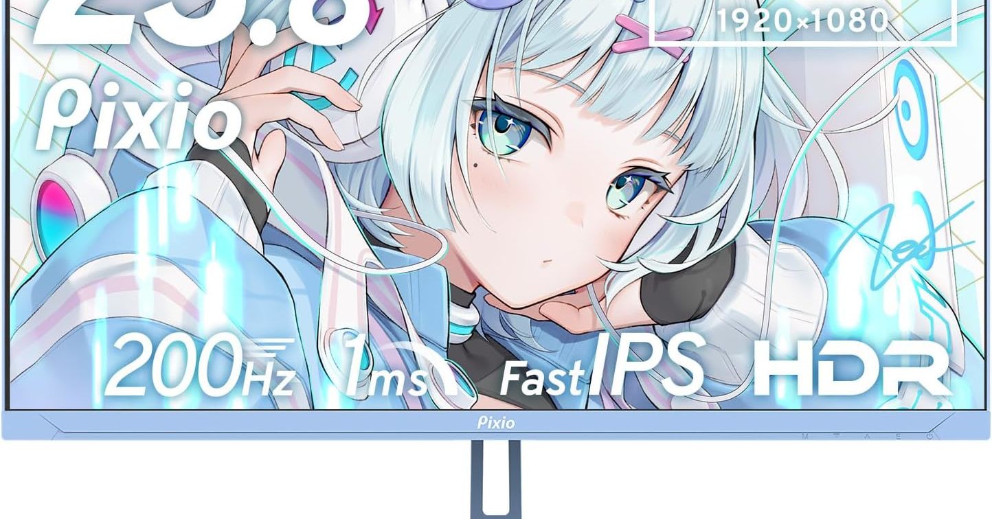 パステル色の23.8型ゲーミングディスプレイ「Pixio PX248 Wave Pastel