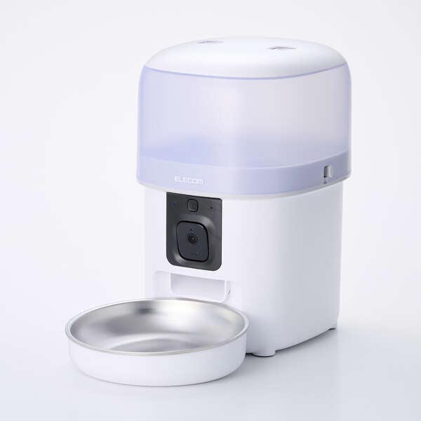 エレコム 自動給餌器 カメラ付 動作検知 双方向通話 PET-AF01CAWH エレコム 自動給餌器 カメラ付 動作検知 双方向通話 PET-AF01CAWH 給水