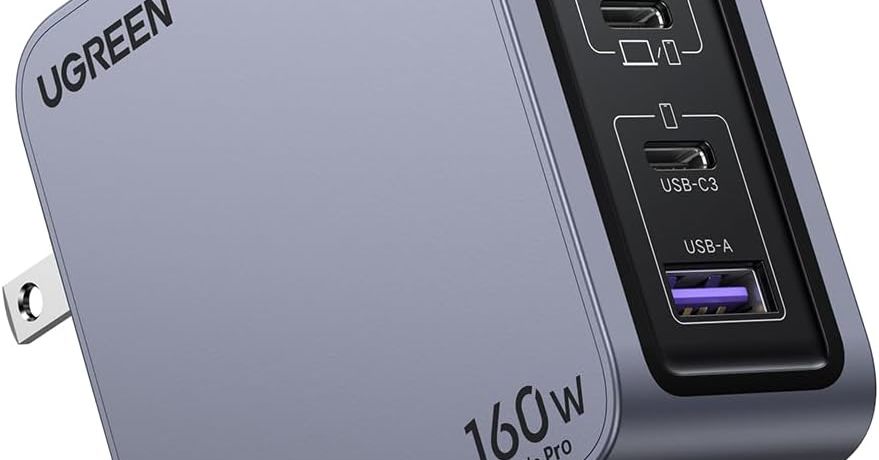 160W  PD USB 充電機 UGREEN NexodeX 充電器 合計160W USB-C×3 USB-A×1 PD3.1対応